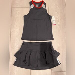 Lucky in Love Charcoal Gray Active Set (NWT) size XS